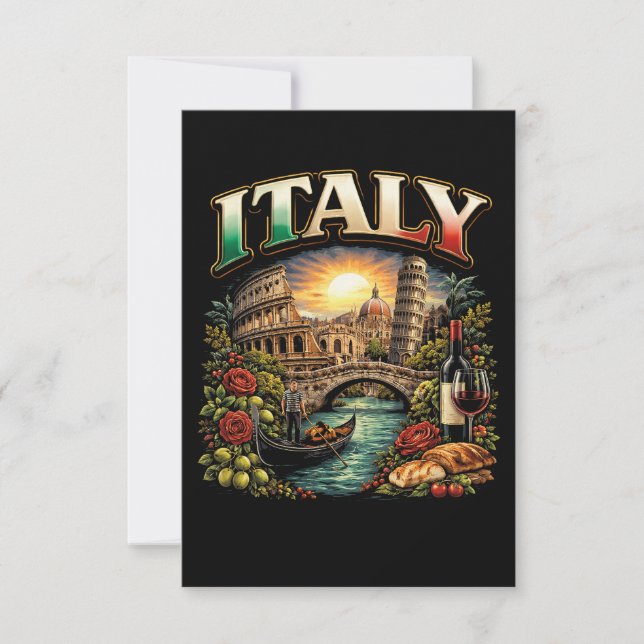 Italien ewiglich dankeskarte (Vorderseite)