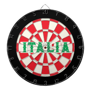 ITALIEN Farben im alten italienischen Vintage-Stil Dartscheibe