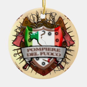 Italien Feuerwehrschiff individuelle Name Ornament