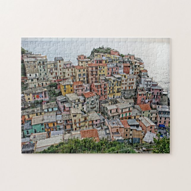 Italien Fischerdorf - Manarola - 11x14 - 252 Stk. Puzzle (Horizontal)