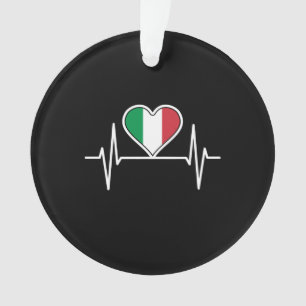 Italien - Flag Heartbeat Ornament