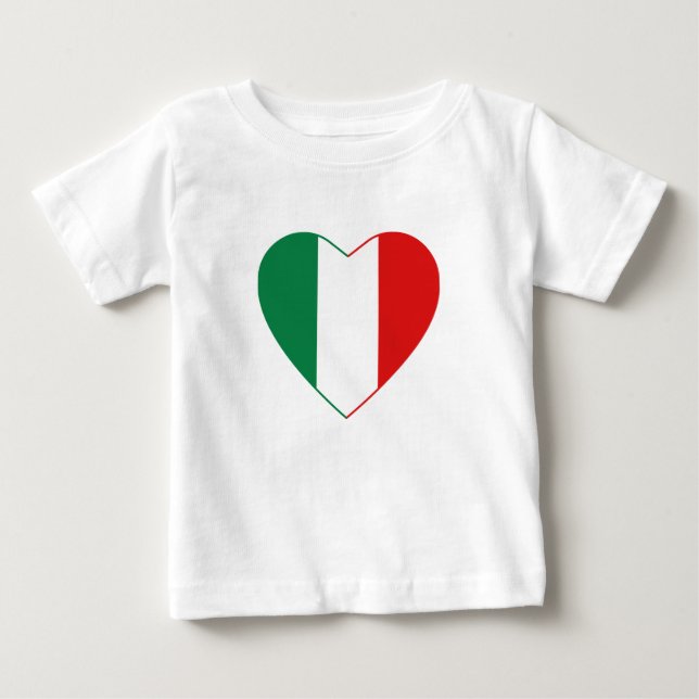 Italien Flag Herzlicher T - Shirt (Vorderseite)