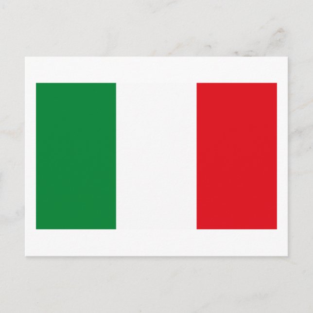 Italien Flag Postkarte (Vorderseite)