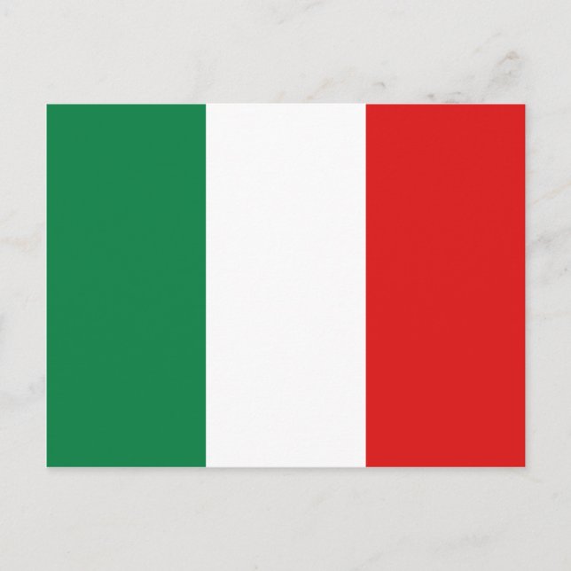 Italien Flag Postkarte (Vorderseite)
