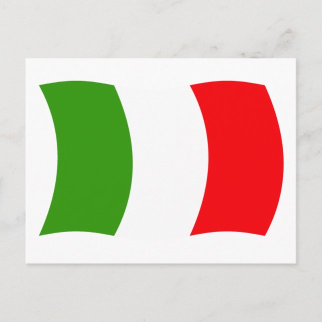 Italien Flag Postkarte (Vorderseite)