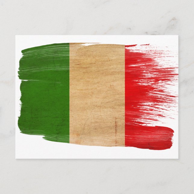 Italien Flag Postkarten (Vorderseite)