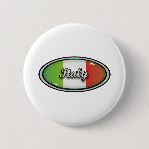 Italien-Flagge 1 Button