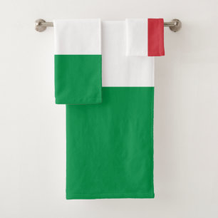 Italien-Flagge Badhandtuch Set