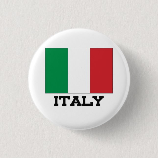 Italien-Flagge Button (Vorderseite)