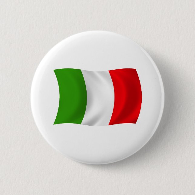 Italien-Flagge-Button Button (Vorderseite)