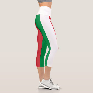 Italien-Flagge Capri Leggings