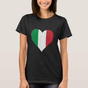 Italien Flagge Erbe Italienische Wurzeln Herz Ital T-Shirt