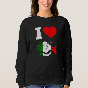 Italien Flagge für Venedig I Liebe Venedig Sweatshirt