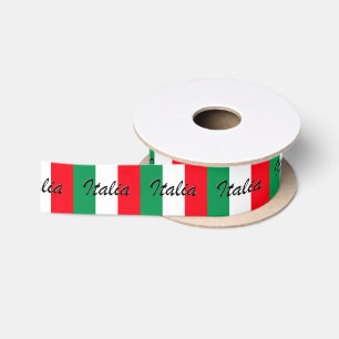 Italien-Flagge - hohe Qualität Satinband
