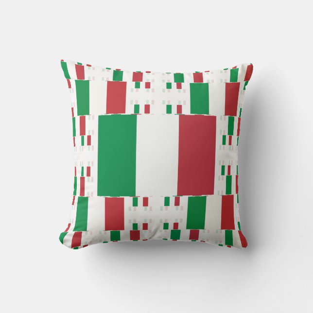 Italien-Flagge in Kissen (Vorderseite)