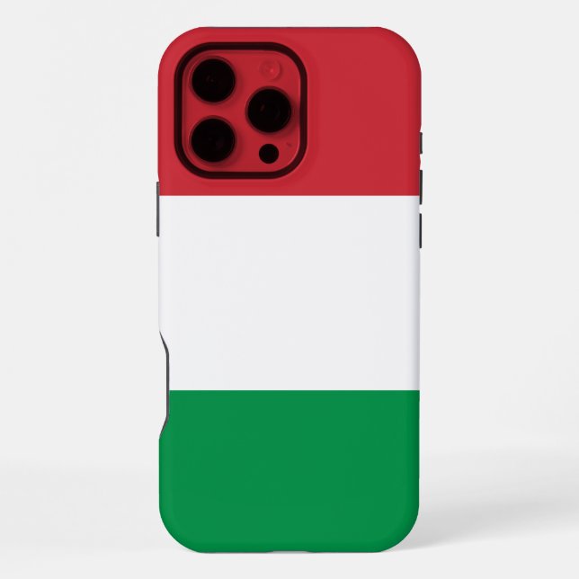 Italien-Flagge iPhone Hülle (Rückseite)