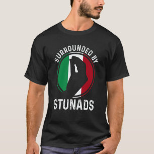 Italien-Flagge Italienische Wurzeln Sagen Umgeben T-Shirt