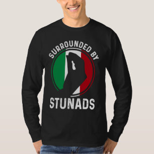 Italien-Flagge Italienische Wurzeln Sagen Umgeben T-Shirt