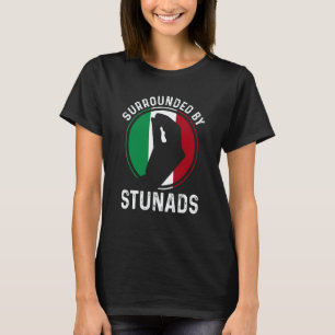 Italien-Flagge Italienische Wurzeln Sagen Umgeben T-Shirt