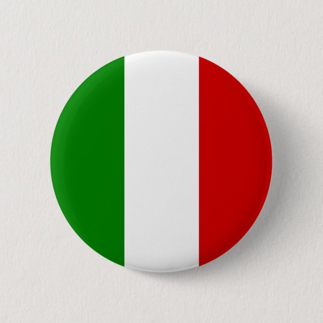 Italien-Flagge - italienischer Knopf Button (Vorderseite)