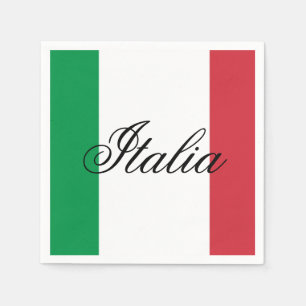 Italien-Flagge Italienischer Stolz Europa Land Serviette