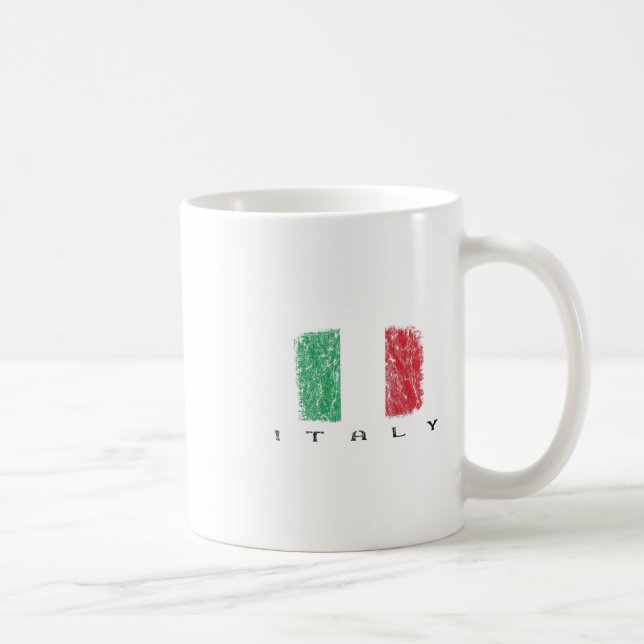 Italien-Flagge  Kaffeetasse (Rechts)