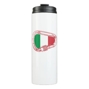 Italien-Flagge-Kletterkarabiner Thermosbecher