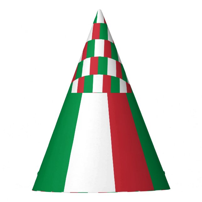 Italien-Flagge Partyhütchen (Vorderseite)