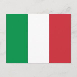 Italien-Flagge Postkarte
