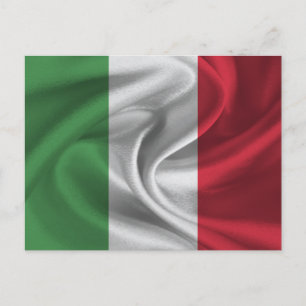 Italien-Flagge Postkarte