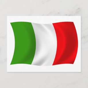 Italien Flagge Postkarte