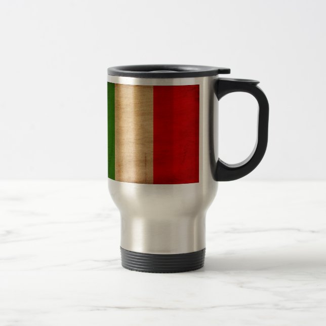 Italien-Flagge Reisebecher (Rechts)