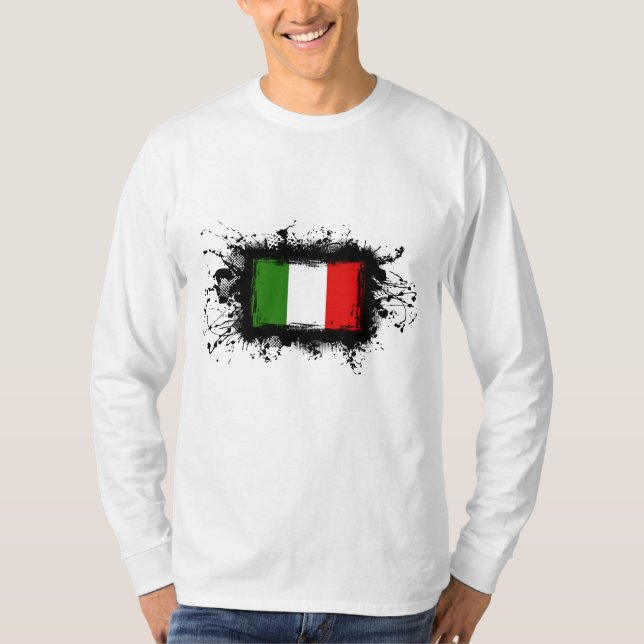 Italien-Flagge T-Shirt (Vorderseite)