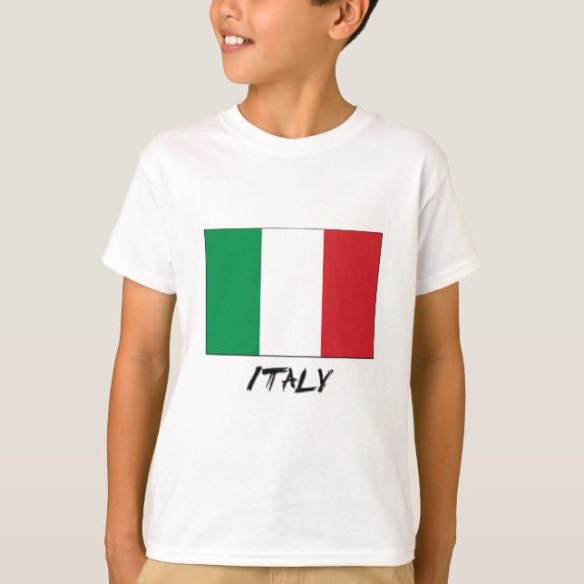 Italien-Flagge T-Shirt (Vorderseite)
