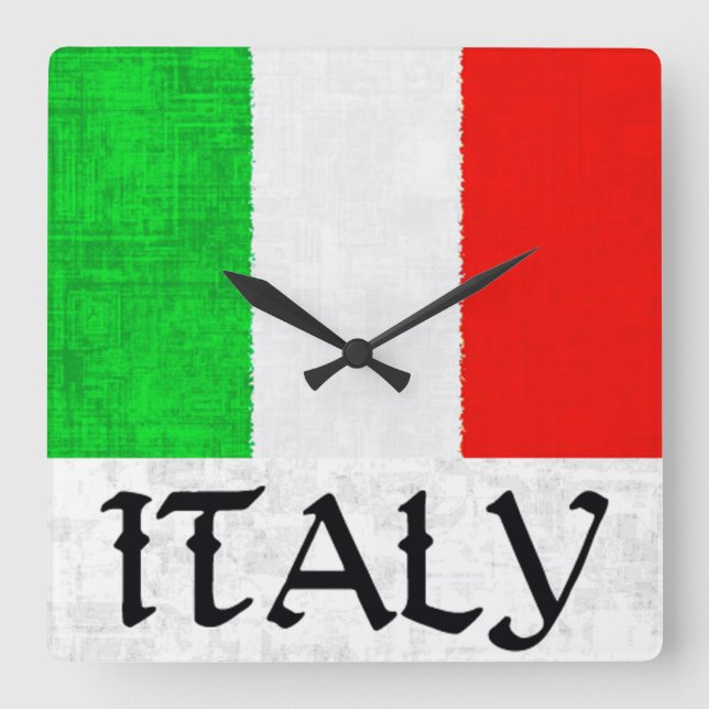 ITALIEN-FLAGGE Uhr (Vorderseite)