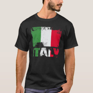 Italien-Flagge Vintage abgenutzt Italia Grunge Rei T-Shirt