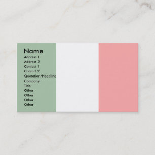 Italien-Flagge Visitenkarte