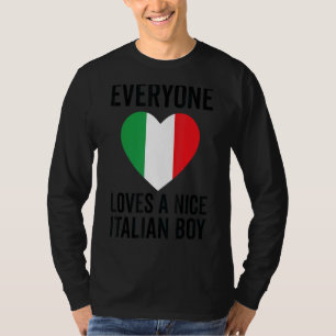 Italien Flaggen Alle Lieben ein schöner Italiener T-Shirt
