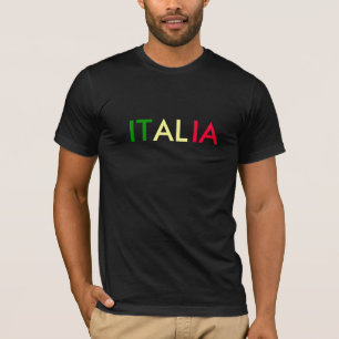 ITALIEN-Flaggen-Farbentwurf T-Shirt