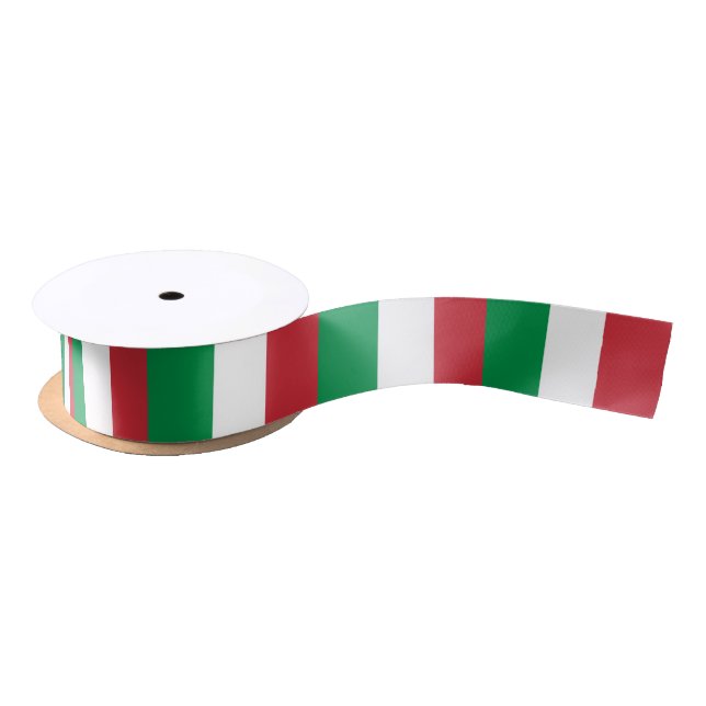 Italien-Flaggen-italienisches patriotisches Satinband (Spule)