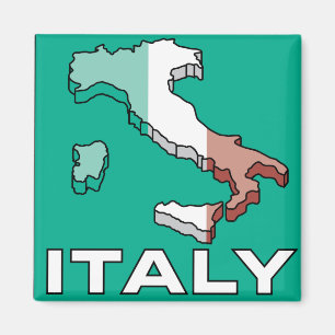 Italien-Flaggen-Karte Magnet