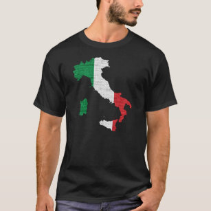 Italien-Flaggen-Karte T-Shirt