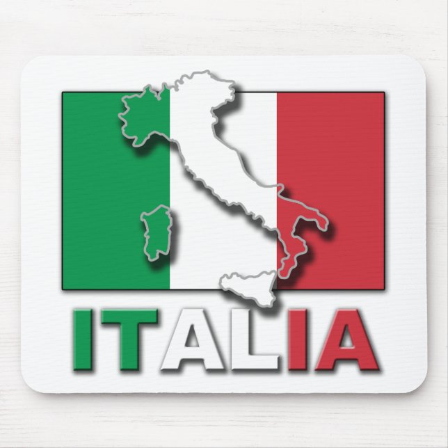 Italien-Flaggen-Land Mousepad (Vorne)