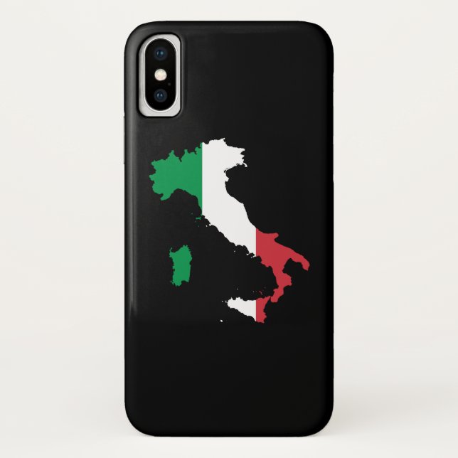 Italien - Flaggenfarben Case-Mate iPhone Hülle (Rückseite)