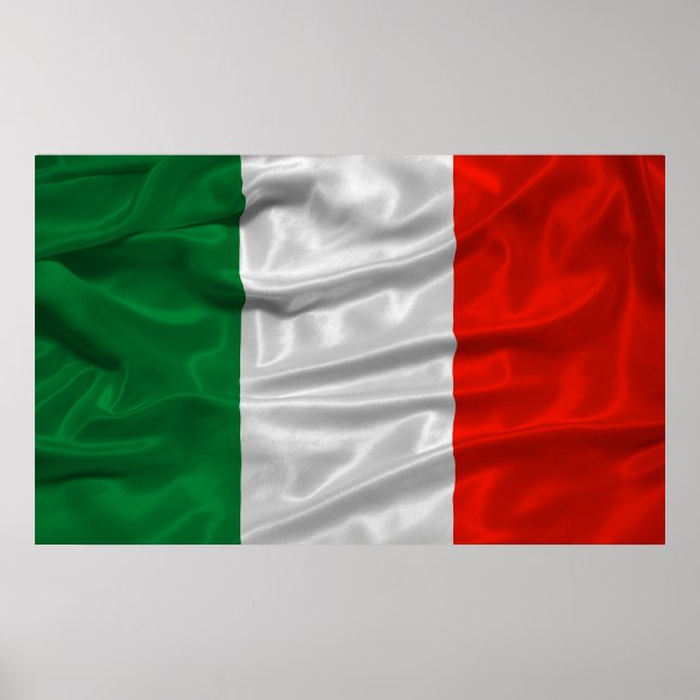 Italien Flaggenplakat Poster (Vorne)