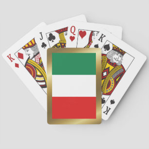 Italien Flaggenplatzierungskarten Spielkarten