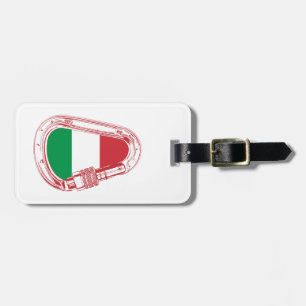 Italien Flaggenschlupfer Carabiner Gepäckanhänger