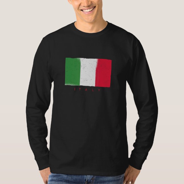 Italien Flaggenstaat Italien Italien Italiana Boot T-Shirt (Vorderseite)