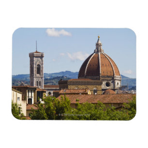Italien, Florenz, Blick auf den Dom von Florenz Magnet