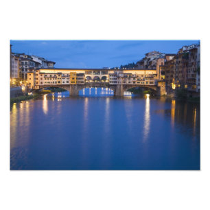 Italien, Florenz, Nachtreflexionen in der Fotodruck